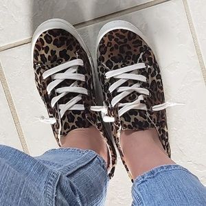 Leopard No Tie Sneakers